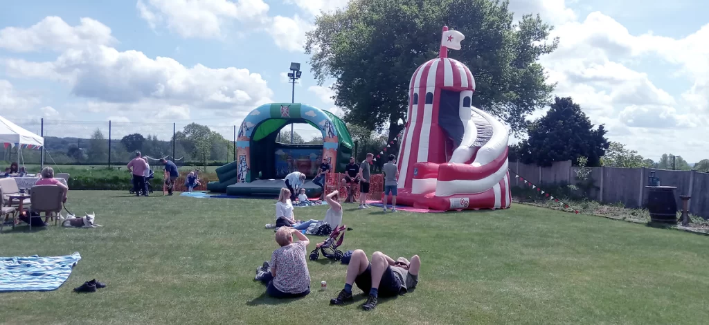 the knights castle and helter skelter ride photo