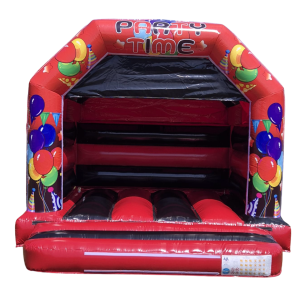 Party Time Castle - red & black photo